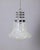 Pendant lamp with a chrome-plated metal frame and a large Murano glass shade, Italian design, 1960s. Up to 250V (Europe/UK...