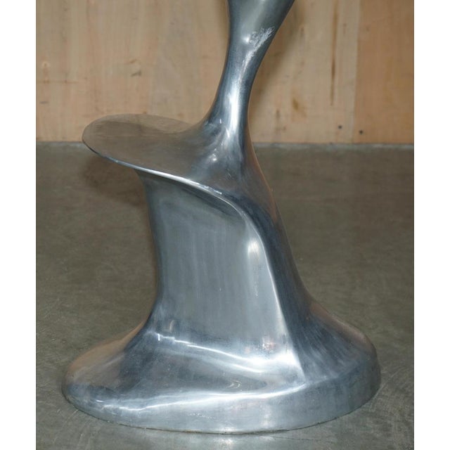 Space Age Mercury High Kitchen Bar Stools in Aluminium by Philip Watts, Set of 4 For Sale - Image 17 of 18