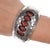 Native American 6 3/8" Pauline Benally Vintage Navajo silver and coral cuff bracelet For Sale - Image 3 of 11