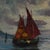 Nautical Framed Oil on Board of G. Volpin's "Sailing Ships Seascape" For Sale - Image 3 of 11