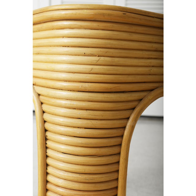 Late 20th Century Pencil Reed Side Table For Sale In Jacksonville, FL - Image 6 of 6