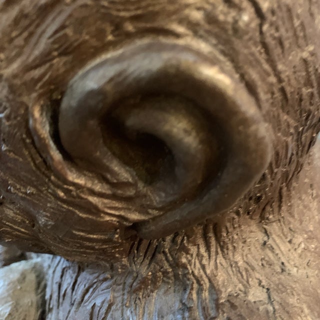 Brown Vintage Mid-20th Century Monkey Figurine For Sale - Image 8 of 9