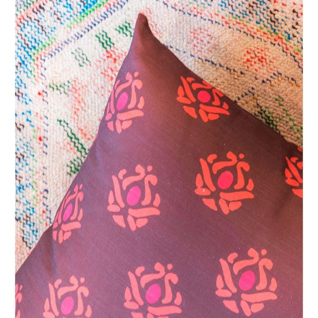 Not Yet Made - Made To Order Harper Pillow Cover in Maroon For Sale - Image 5 of 5