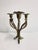 Art Deco Floral Brass Candleholder For Sale - Image 10 of 10