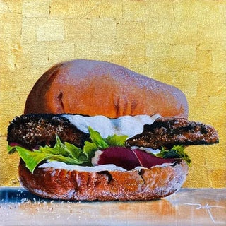 Contemporary Impressionist Still Life Painting, "The Ideal Burger Ii" For Sale