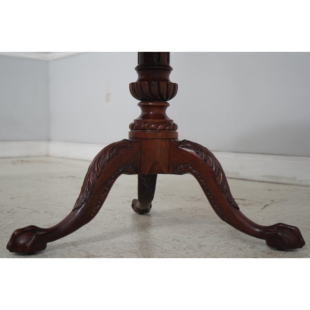 Henkel Harris Mahogany Clover Top Table W. Drawer For Sale In Philadelphia - Image 6 of 18