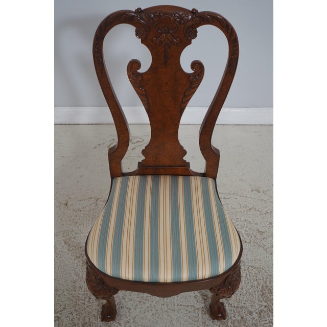 Age: Approx: 30 Years Old Details: Stately Homes Collection Ball And Claw Feet Walnut Finish Fine Carved Details High...
