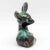 Mid-Century Modern Mid 20th Century Blue Mountain Pottery Drip Glaze Blue, Green & Brown Redware Fawn Figurine For Sale - Image 3 of 12