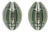 Green Crystal and Chrome Wall Sconces by Veca, Italy, 1970s, Set of 2 For Sale