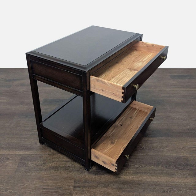 Restoration Hardware Two Drawer Nightstand For Sale In San Francisco - Image 6 of 14