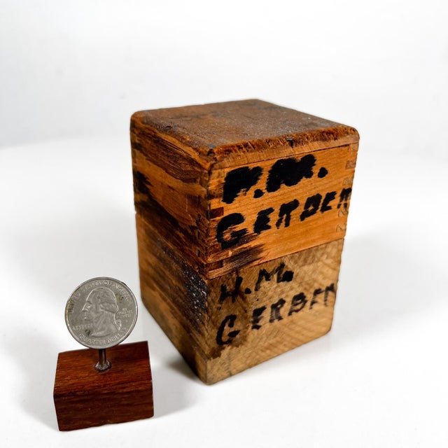 Mid 20th Century Vintage Standard Bench Made Dies Size 5/32 Steel Stamps Wood Box For Sale - Image 5 of 12