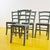 Rustic Wooden Chairs with Straw Seat, Set of 4 For Sale - Image 3 of 5