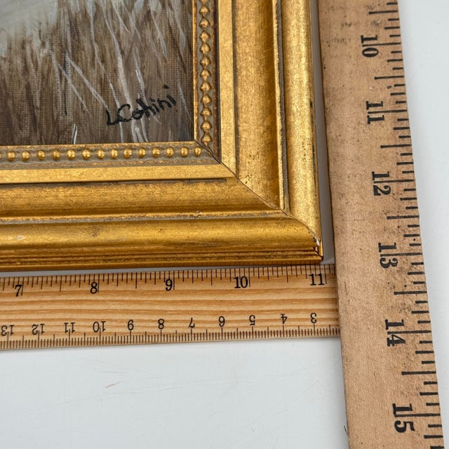 Original Equestrian Horse Oil Painting Signed Gold Gilt Frame For Sale - Image 10 of 11