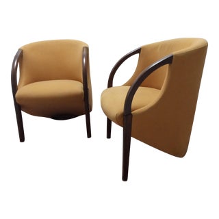 1970s Mid-Century Modern Arm Chairs - Set of 2 For Sale