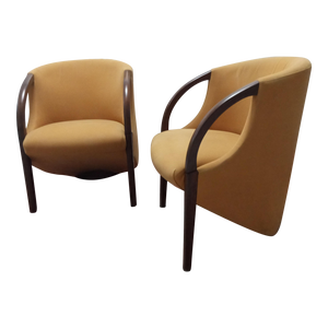 1970s Mid-Century Modern Arm Chairs - Set of 2