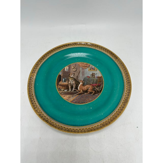 Late 19th Century Antique Decorative Dog Plate For Sale - Image 5 of 9
