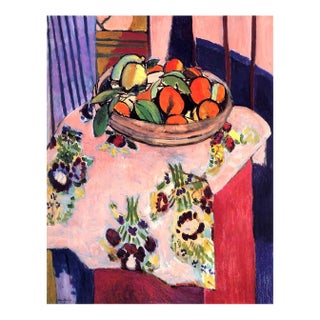 Matisse Still Life With Basket of Orange l.e Giclee For Sale