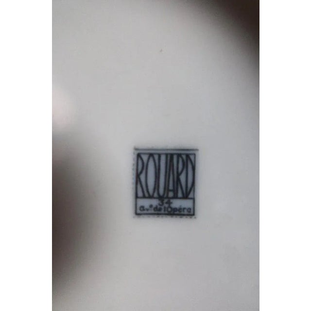 Art Deco Tea and Dessert Set in Porcelain with Palm Tree Decoration from Rouard, Set of 47 For Sale - Image 4 of 11