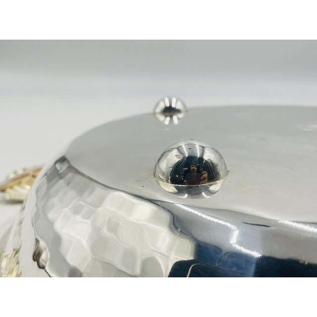 1980s Emilia Castillo Taxco “El Mar” Silver Plate Shell & Starfish Centerpiece Bowl For Sale - Image 17 of 18