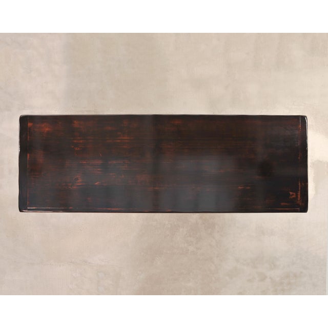 Country Italian Provincial Oak Farmhouse Trestle Dining Table 10 Ft For Sale - Image 4 of 17