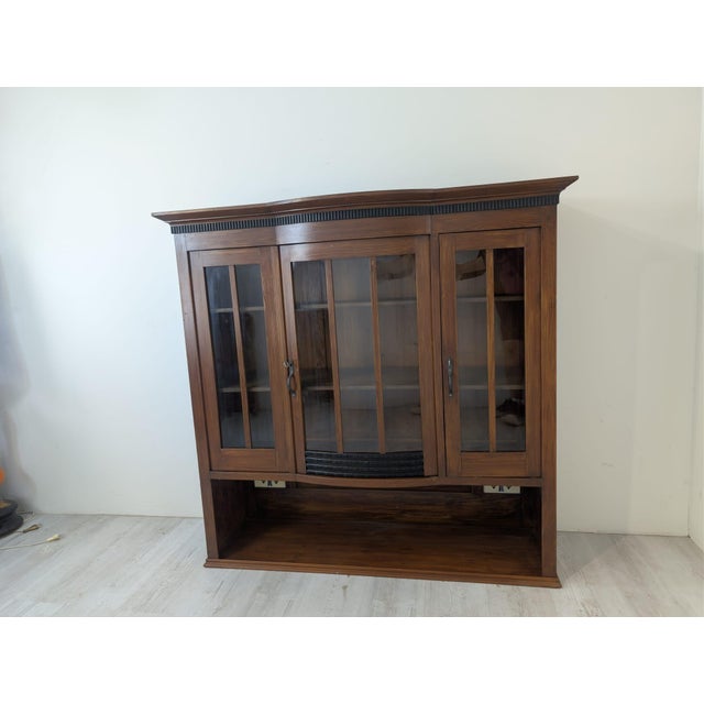 Oak Showcase Cabinet with Extension, 1890s For Sale - Image 17 of 18