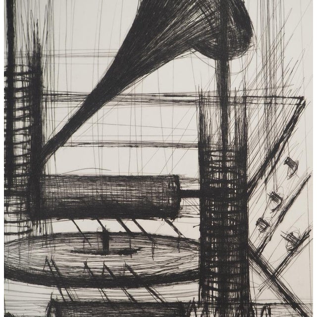 Bernard Buffet, The Phonograph, Original Engraving For Sale - Image 5 of 6