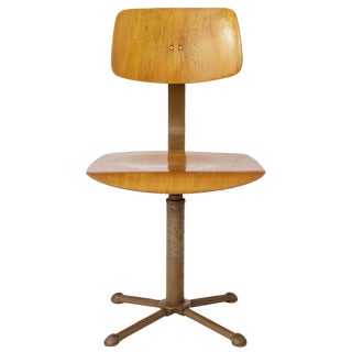 German Industrial Desk Chair, 1950s For Sale