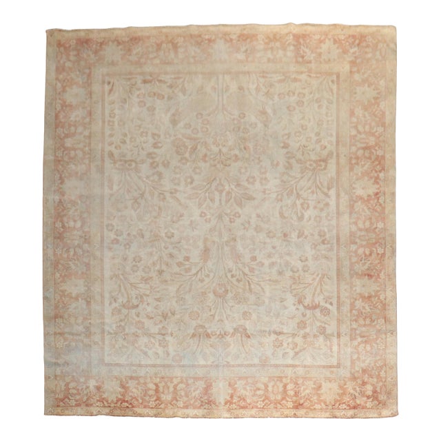 Early 20th Century Zabihi Collection Room Size Indian Rug - 9'7" x 11'4" For Sale