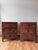 Brown Pair of Circa Loft Rustic Wood Three-Drawer Bedside Chests For Sale - Image 8 of 9