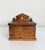 Antique early 20th century primitive, rustic wooden salt box sourced in France. Features a beautiful, rustic wood patina....