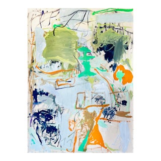 Contemporary Abstract Acrylic on Canvas "Porous Boundaries" by Macha Poynder For Sale