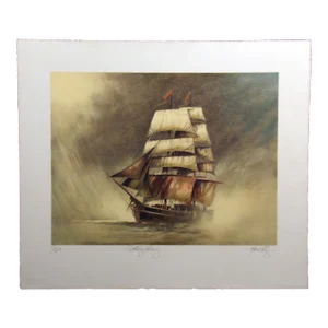 John Kelly "Ghosting Along" Signed Fine Lithograph/Serigraph Artwork Print