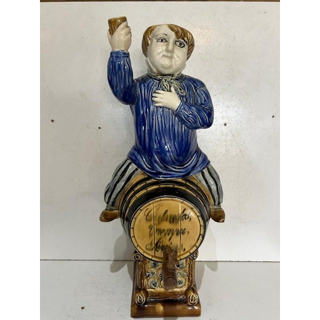 Polychrome Earthenware Fountain, 20th Century For Sale - Image 14 of 14