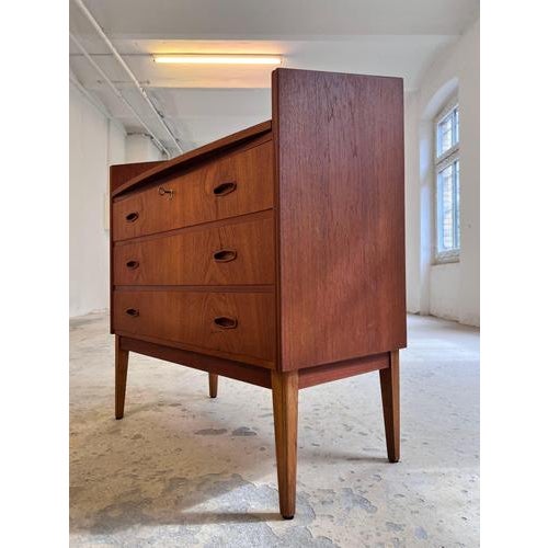 Danish Secretaire in Teak For Sale - Image 5 of 11