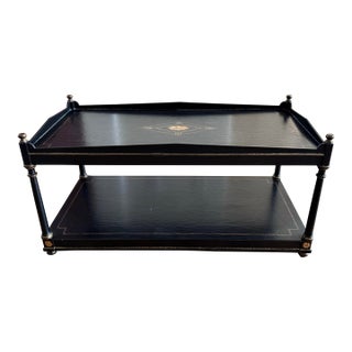 Late 20th Century Attributed to Brunschwig & Fils “Elgin" Tiered Coffee Table For Sale