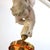 Brass Early 20th Century French Gilt Bronze, Brass & Bisque Figural Cupid Pendant Light & Jeweled Shade For Sale - Image 8 of 12