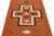 2010s Modern Navajo Style Hand-Knotted Wool Rug – Terracotta Geometrical Cross Design For Sale - Image 5 of 9