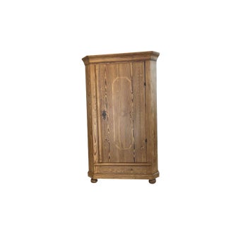 Biedermeier Spruce Wardrobe, 1830s For Sale
