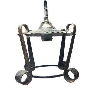 Brutalist Pendant Lamp, Poland, 1970s For Sale