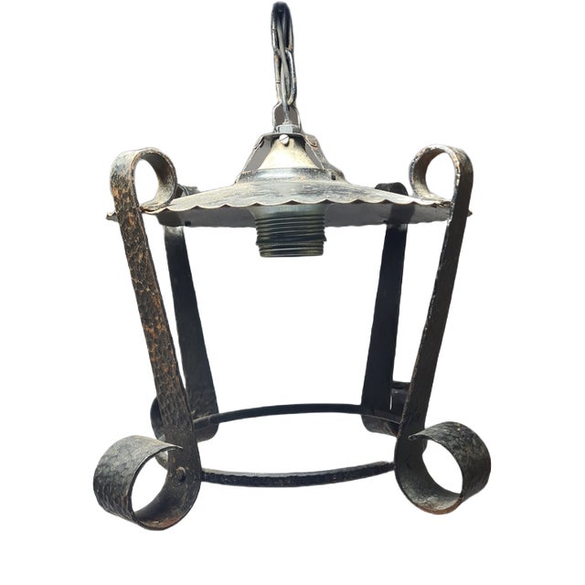 Brutalist Pendant Lamp, Poland, 1970s For Sale