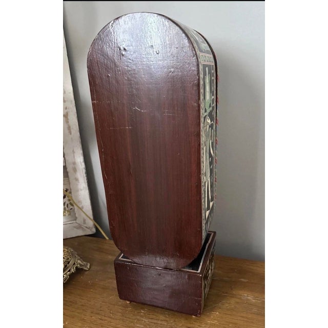 Egyptian Revival 1920s Mother of Pearl Inlay Table Top Jewelry Box For Sale - Image 11 of 12
