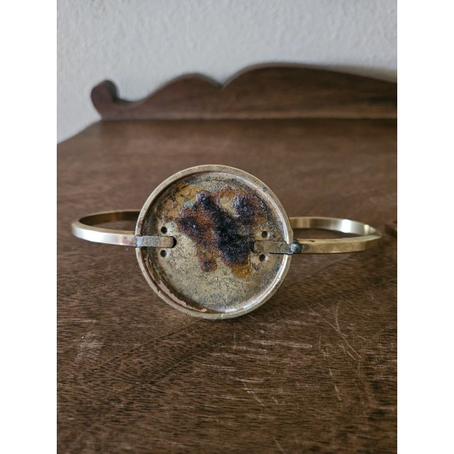 Pair of Vintage Brass Candle Holders For Sale - Image 12 of 13