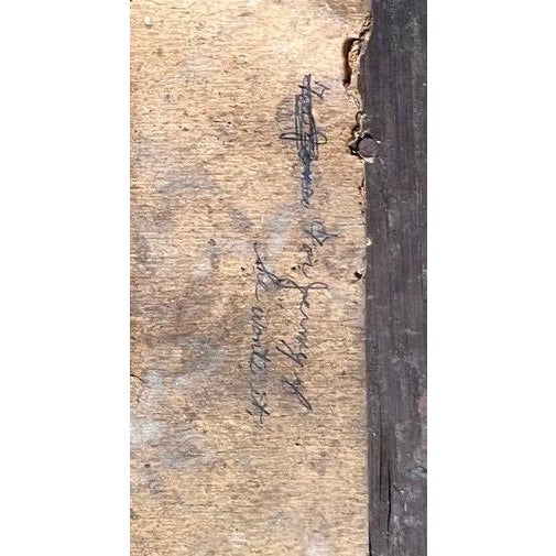 Antique Victorian Hand-Carved Oak Beveled Mirror - With Original Provenance For Sale - Image 9 of 10