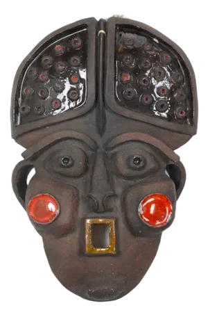 Vintage African Wall Mask, 1950s