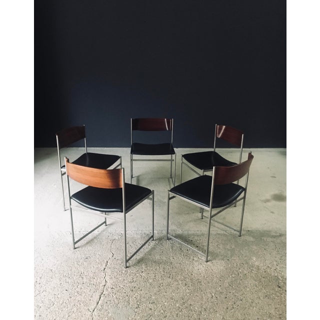 Mid-Century Modern SM08 Dining Chair Set by Cees Braakman for Ums Pastoe, Netherlands, 1960s, Set of 5 For Sale - Image 6 of 18