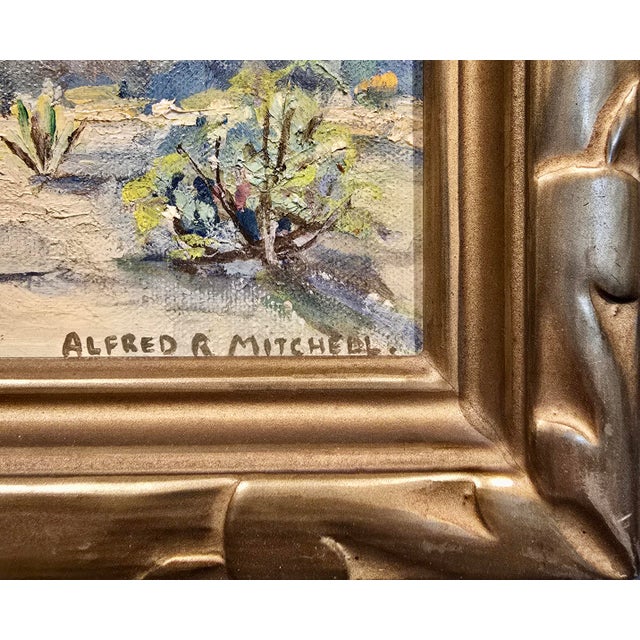 1930s Alfred Richard Mitchell -Desert Mountain Landscape-1930s California Oil Painting For Sale - Image 5 of 10