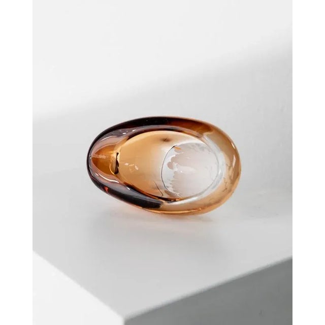 Vintage Czech Glass Bowl or Ashtray by Pavel Stejskal for Beranek Skrdlovice, 1970s For Sale - Image 6 of 11