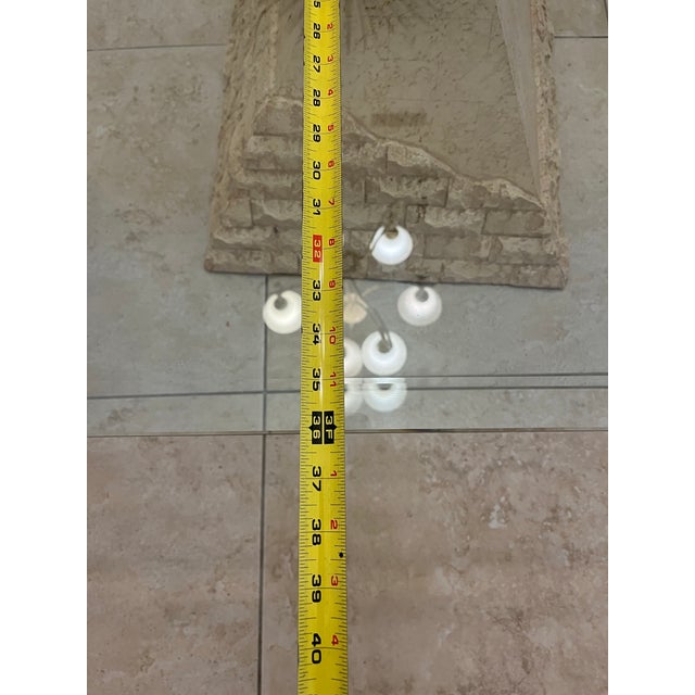 Amazing Vintage Postmodern Travertine Pyramid Coffee Table For Sale - Image 10 of 12