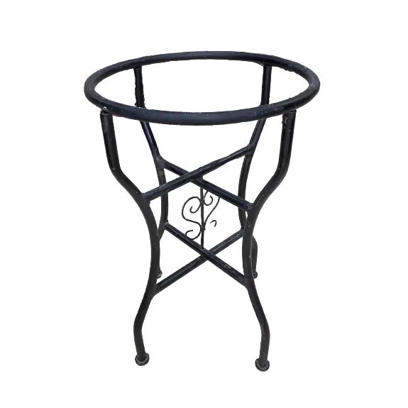 Not Yet Made - Made To Order Chebka' Contemporary Round Iron Table With Mosaic Artwork For Sale - Image 5 of 7