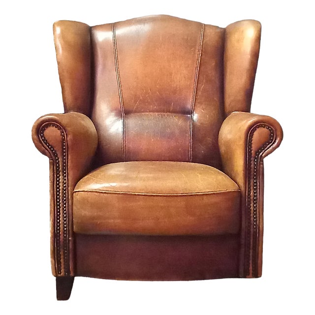 Vintage Sheepskin Lounge Chair, 1990s For Sale